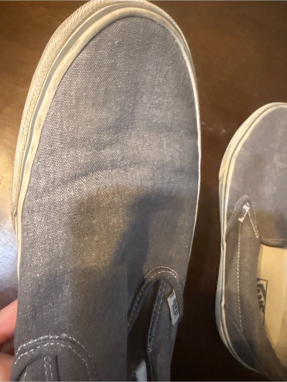 Vans Slip-On Canvas Loafers in Gray size 11.5 - Picture 10 of 14